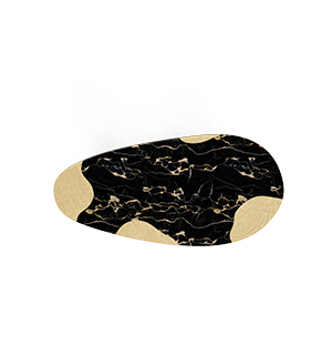 Ophelia portoro marble and gold