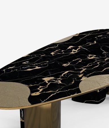 Ophelia Portoro Marble and patina