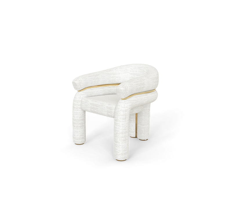 Elara White Chair mobile image 2