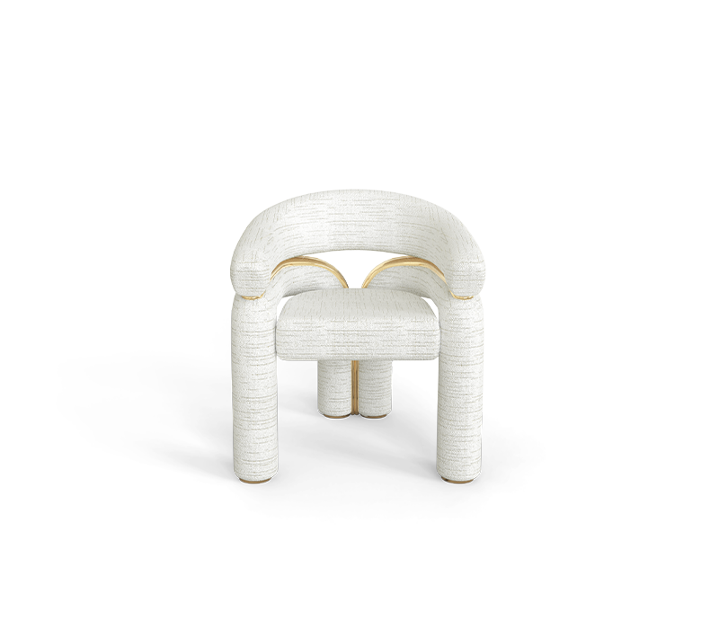 Elara White Chair mobile image 3
