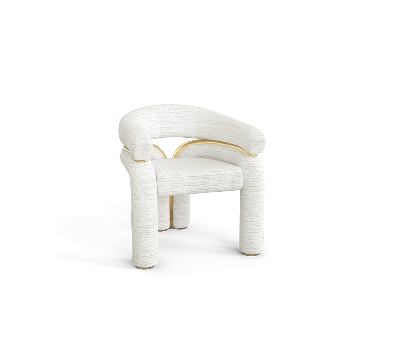Elara White Chair mobile image 4