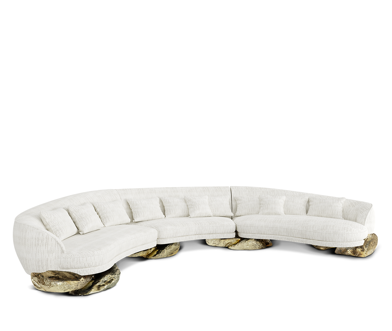 Contemporary Angra white curved by Boca do Lobo