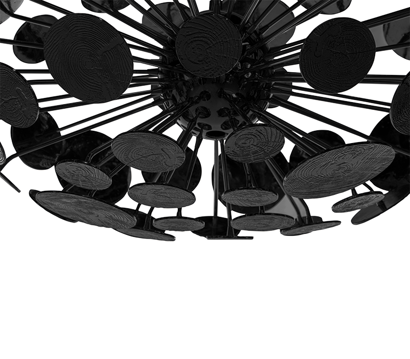 Newton Eliptic Black Suspension Lamp mobile image 2