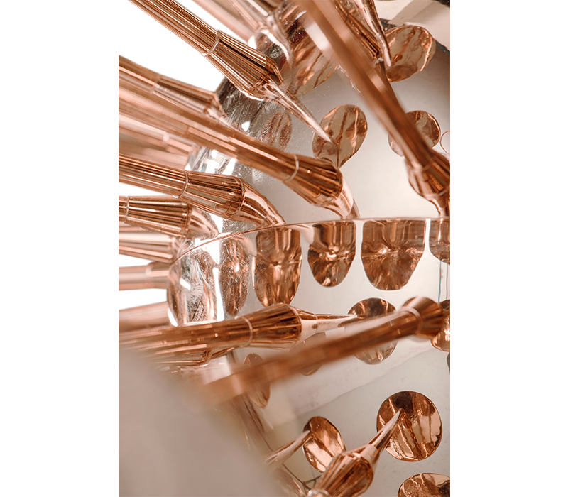 Newton Eliptic Copper Suspension Lamp mobile image 4