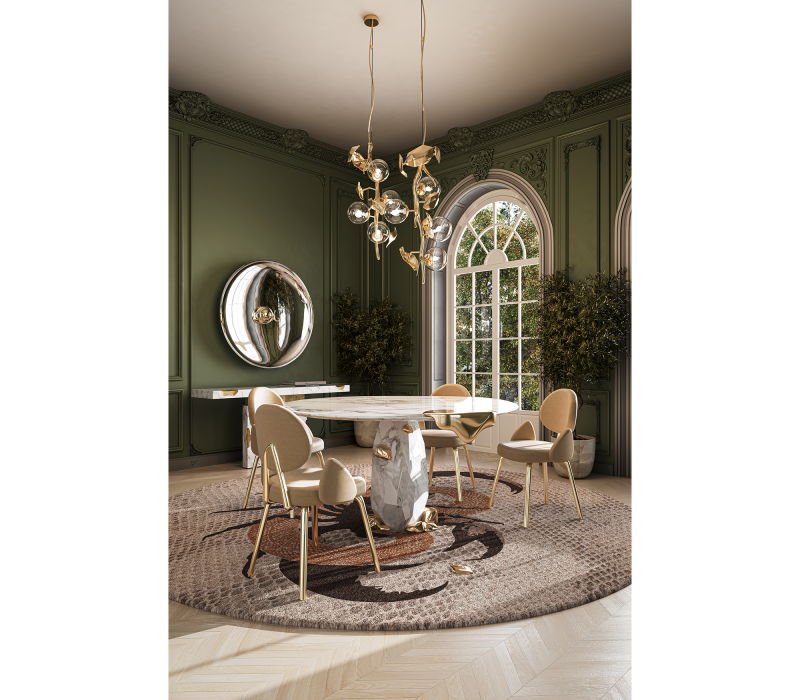 Diamond Nero Marquina Dining Table mobile image 7