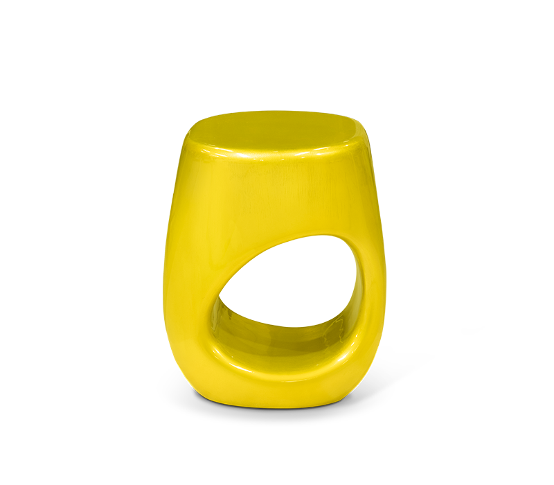 Erosion Citrine Stool mobile image 1