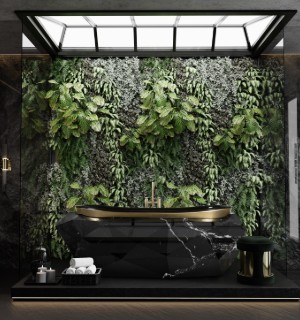 diamond nero marquina faux-marble i bathtub