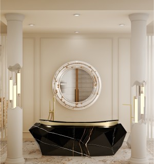 diamond sahara noir faux marble bathtub