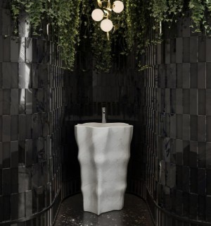 eden carrara marble freestand