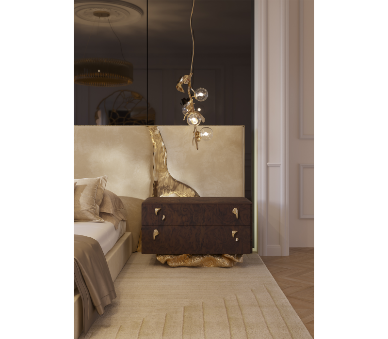 Angra Walnut Nightstand mobile image 3