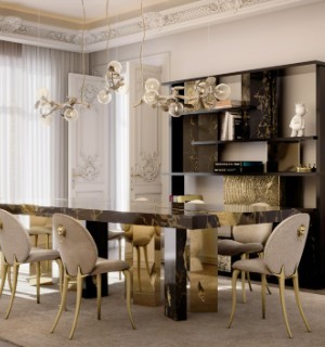 empire portoro dining table