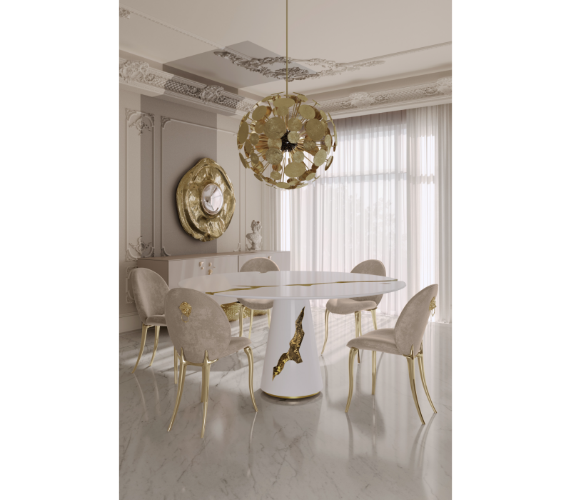 Lapiaz White Dining Table mobile image 3