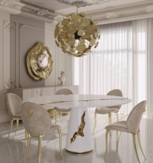 LAPIAZ WHITE DINING TABLE