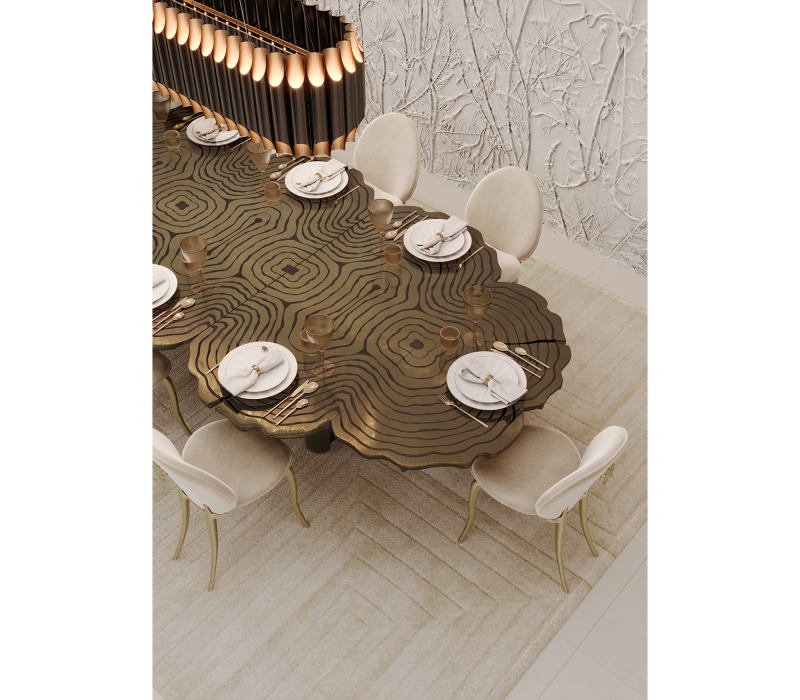 Fortuna Patina Dining Table mobile image 10