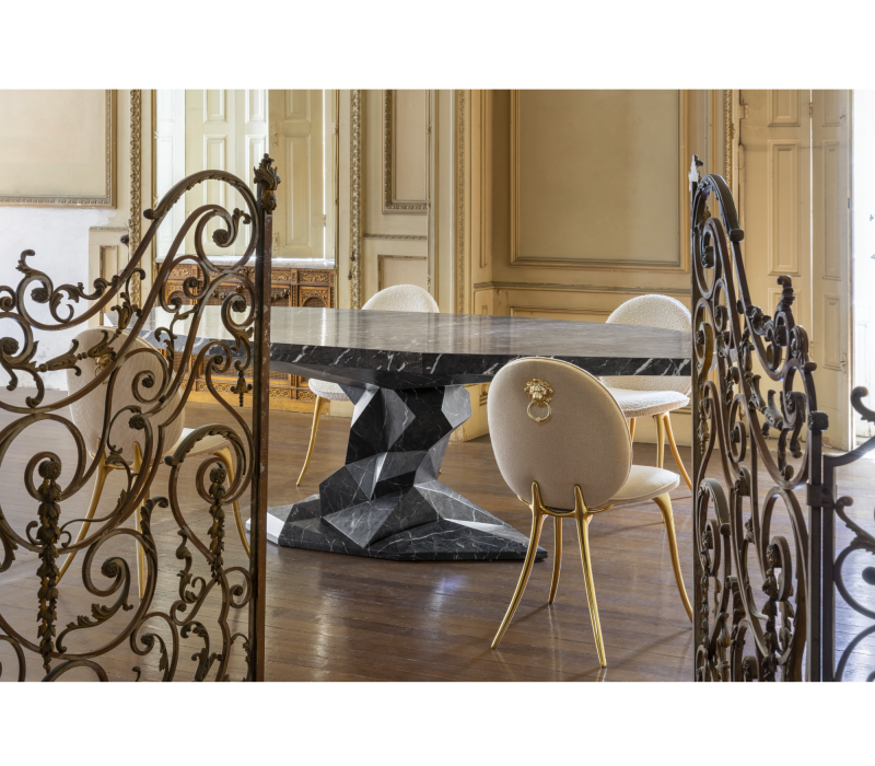 Bonsai Faux-marble Dining Table mobile image 5