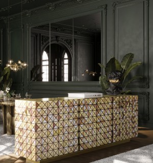 pixel anodized sideboard