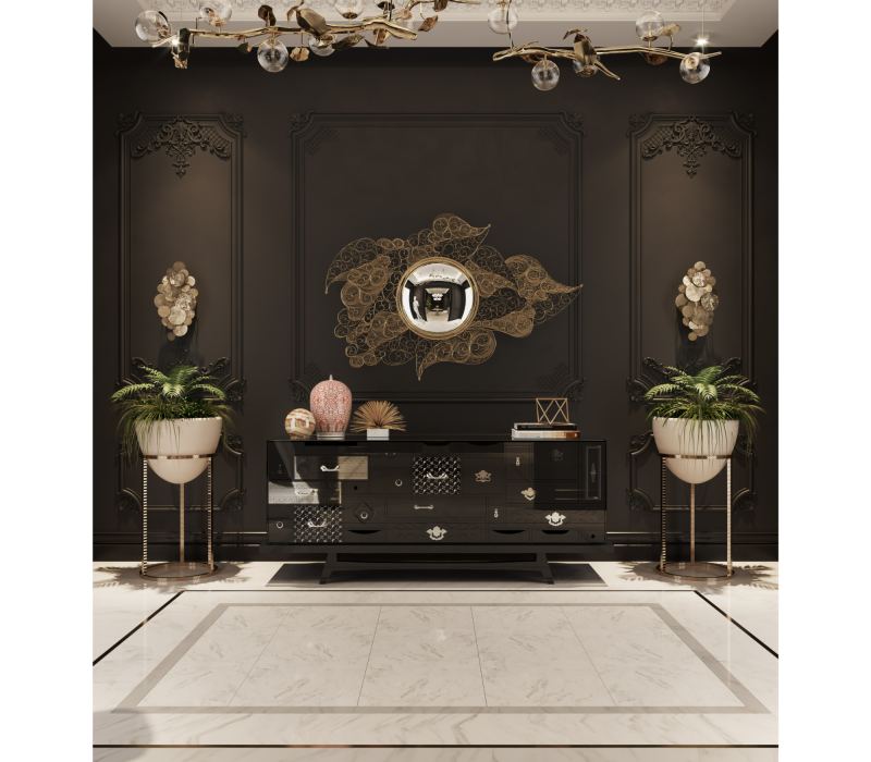 Mondrian Black Sideboard mobile image 6