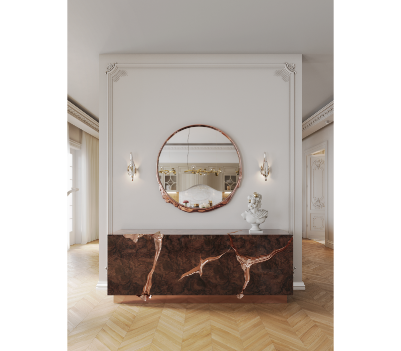 Lapiaz Rose Gold Sideboard mobile image 12