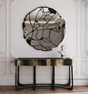 sinuous patina console