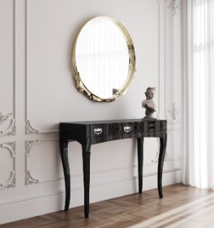 soho black console