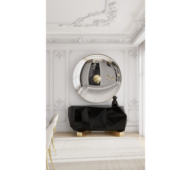 Diamond II Black Sideboard mobile image 8