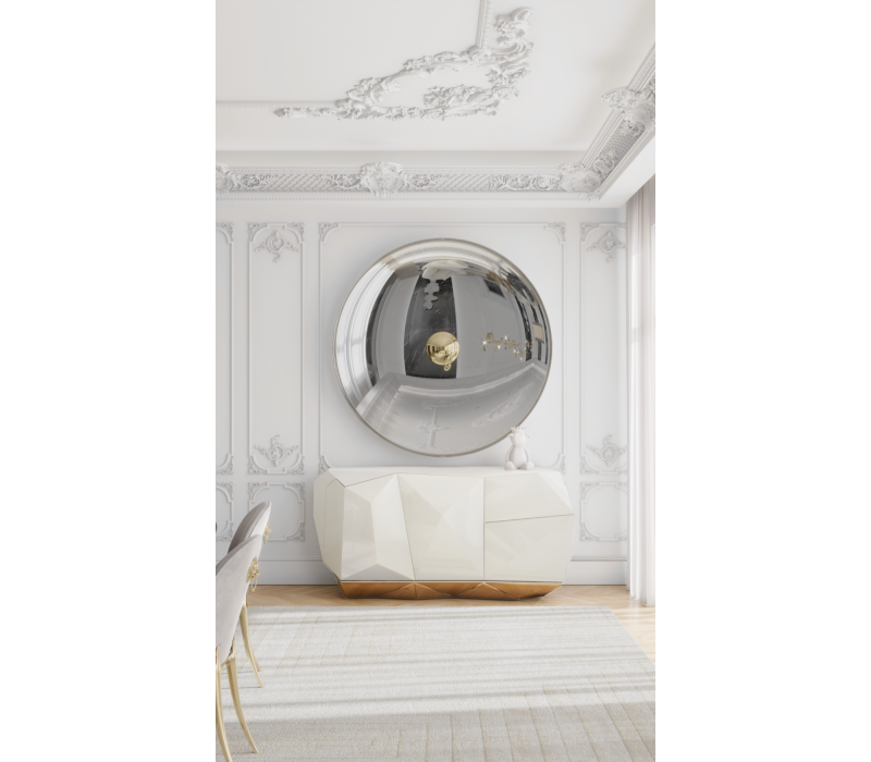 Diamond Cream Sideboard mobile image 15