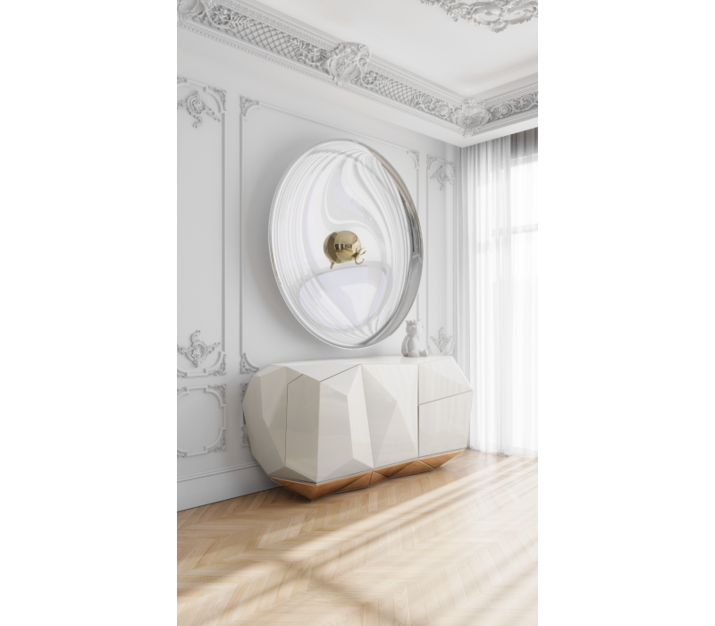 Diamond Cream Sideboard mobile image 16