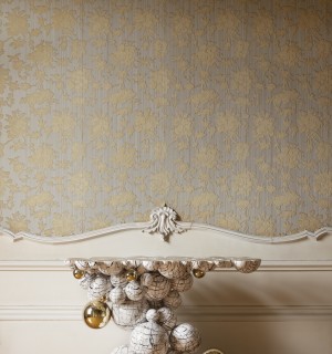 newton faux marble console