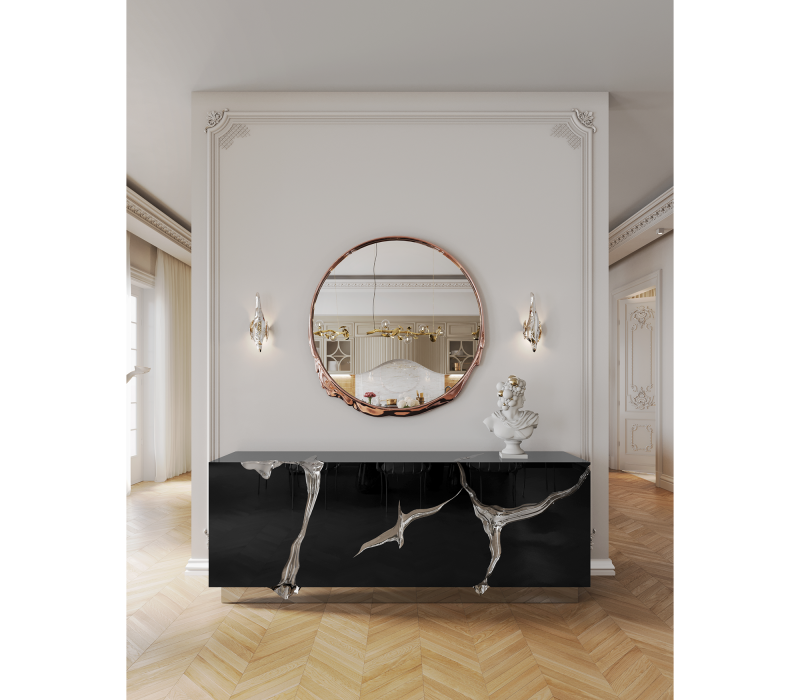 Lapiaz Black Silver Sideboard mobile image 6