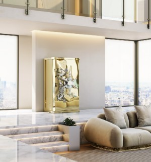 millionaire gold luxury safe