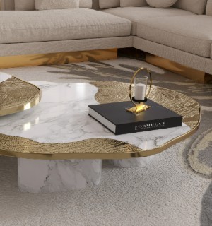 OPHELIA CALACATTA MARBLE AND GOLD