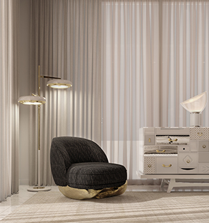 ANGRA BLACK ARMCHAIR