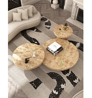 Empire Poplar root Center Table