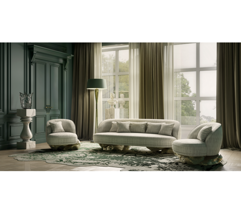 Angra White Armchair mobile image 12
