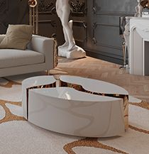 Lapiaz Oval Center Table