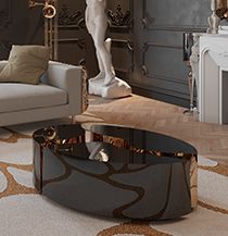 Lapiaz Oval Center Table