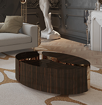 Lapiaz Oval Center Table