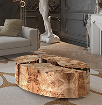 Lapiaz Oval Center Table
