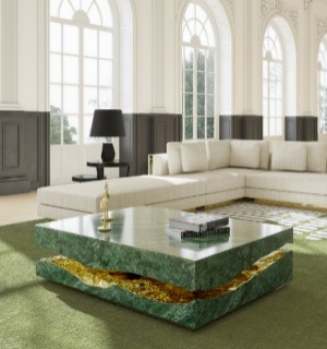 Quarry Guatemala marble center table