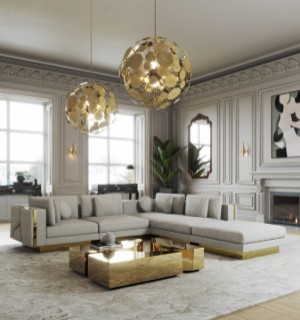 lapiaz gold center table