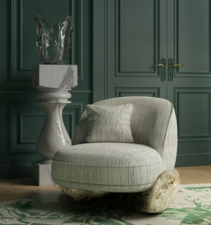 angra white armchair