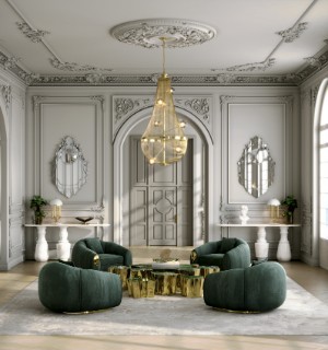 soleil green armchair