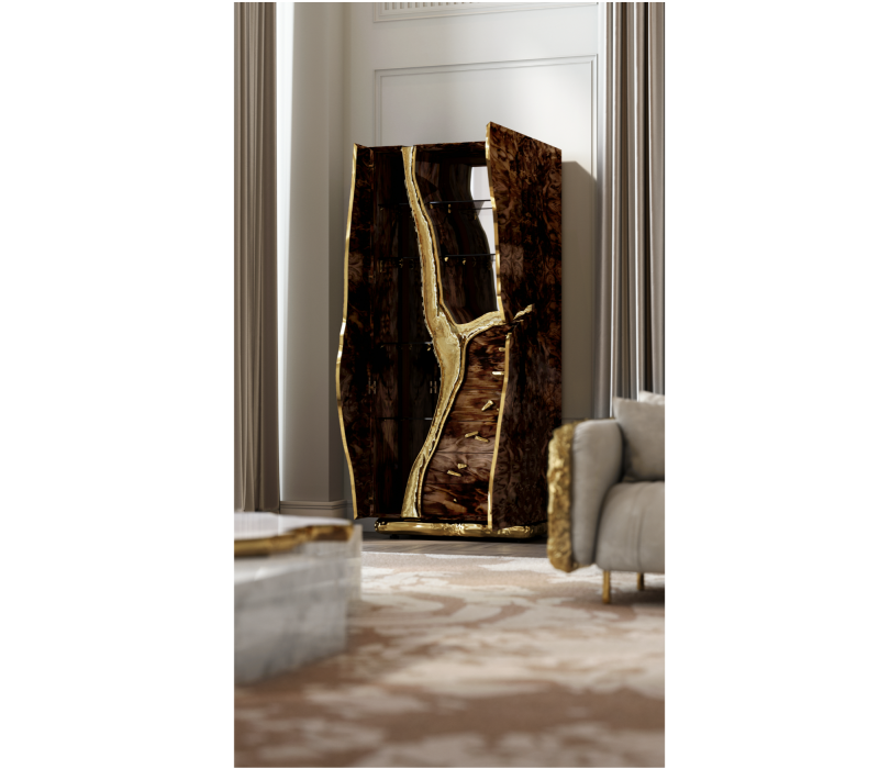 Lapiaz Walnut Root Cabinet mobile image 15