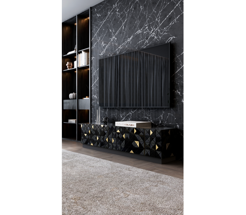 Pixel Black Tv Cabinet mobile image 6