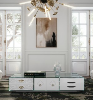 soho white coffee table