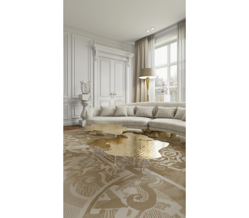 Monet Brass Center Table mobile image 9