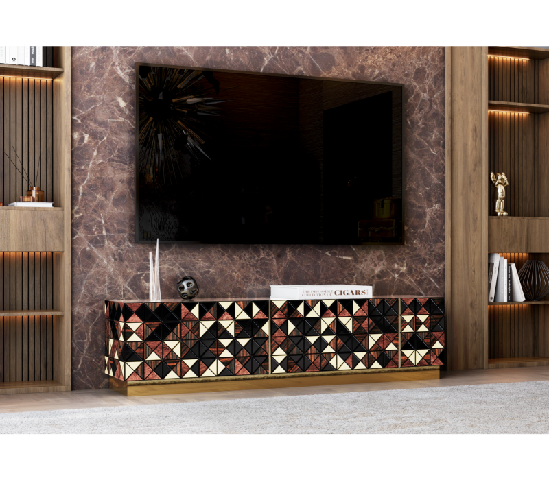 Pixel Walnut Tv Cabinet mobile image 8