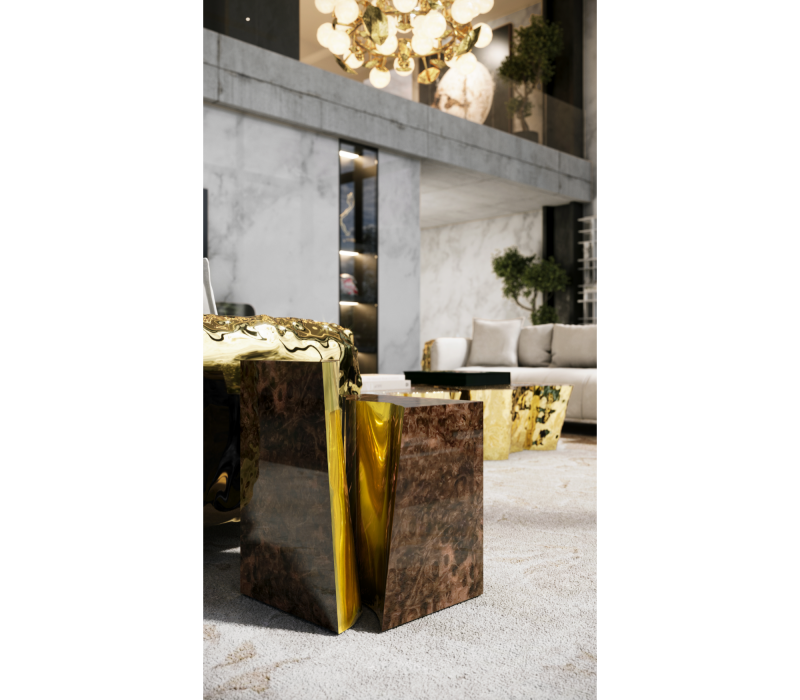 Lapiaz Walnut Side Table mobile image 9