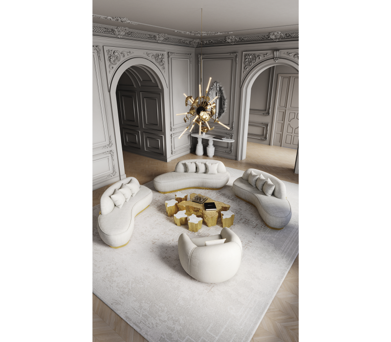 Eden Series White Center Table mobile image 7