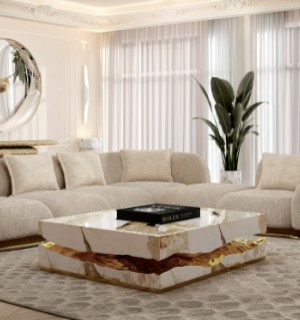 quarry carrara marble center table